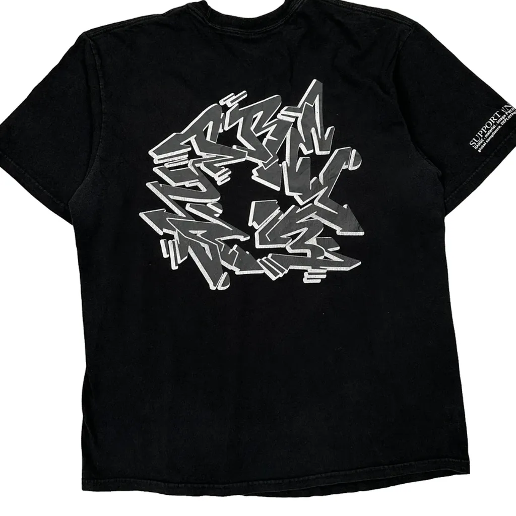 Support Unit Supreme Graphic T-Shirt - Large Black Cotton - Image 6