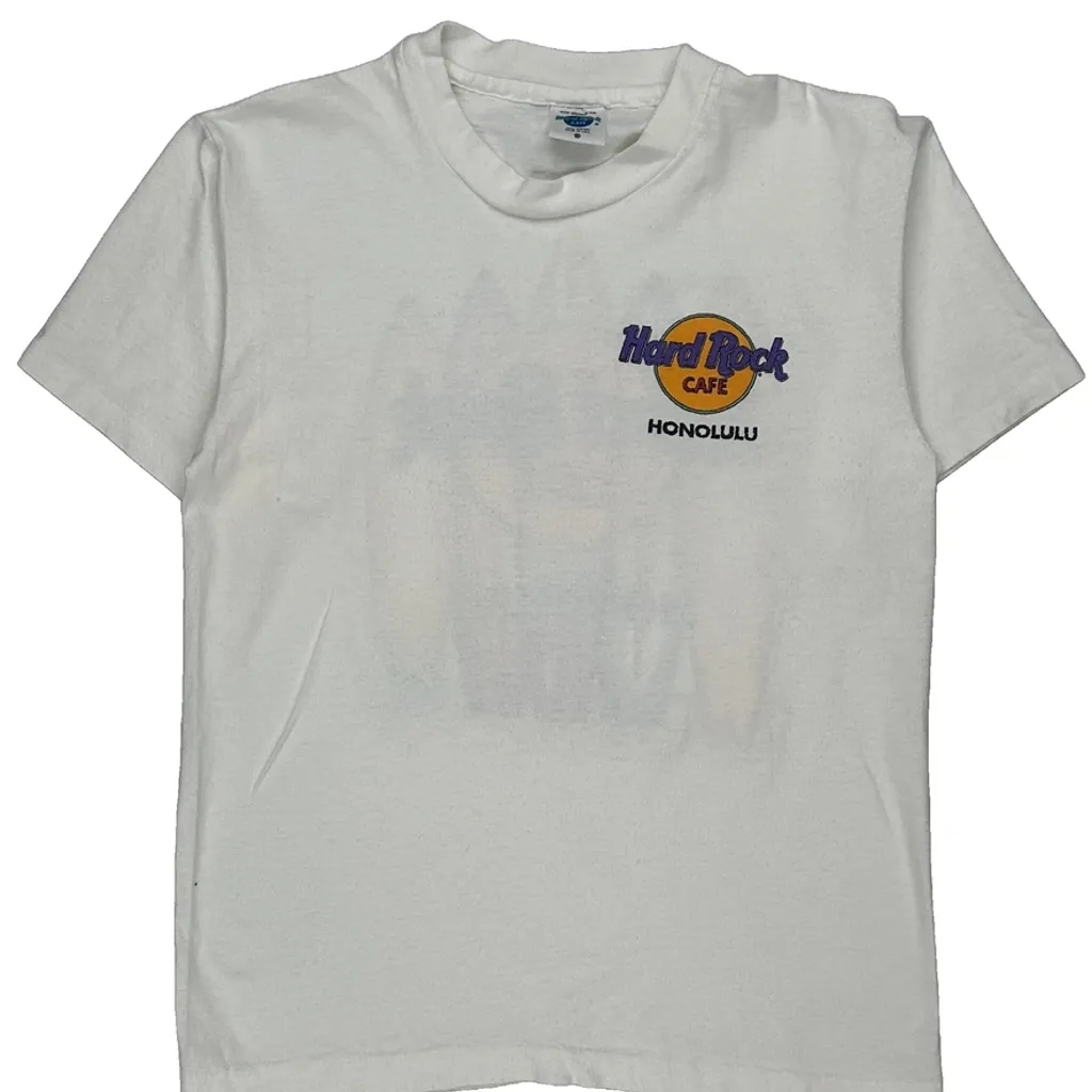 Surfboards Hard Rock Cafe Graphic T-Shirt - Medium White Cotton - Image 4