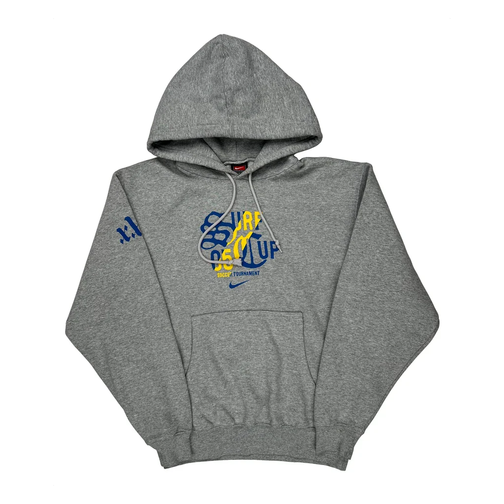 Surfs Cup Soccer Tournament 2005 Nike Graphic Hoodie - Small Gray Cotton