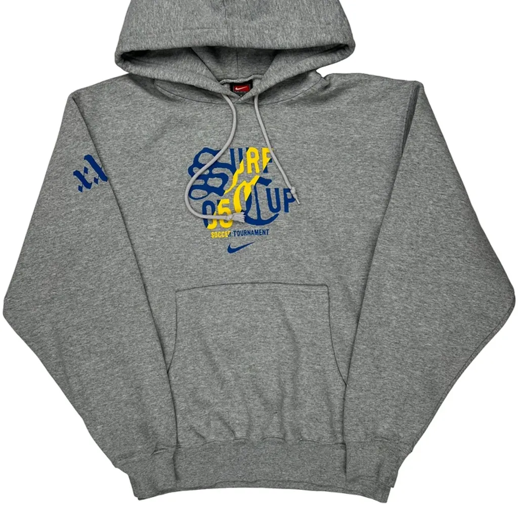 Surfs Cup Soccer Tournament 2005 Nike Graphic Hoodie - Small Gray Cotton - Image 5