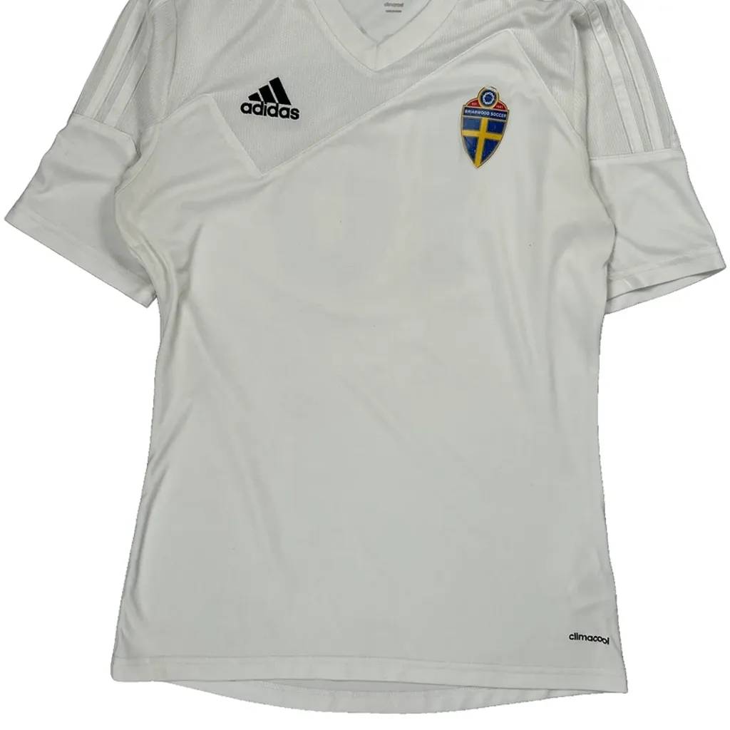 Sweden National Team Adidas Training Football Shirt - Small White Polyester - Image 4