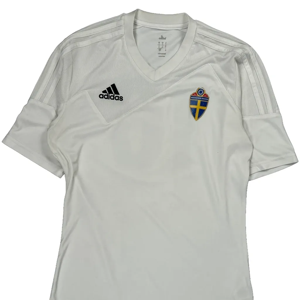 Sweden National Team Adidas Training Football Shirt - Small White Polyester - Image 5