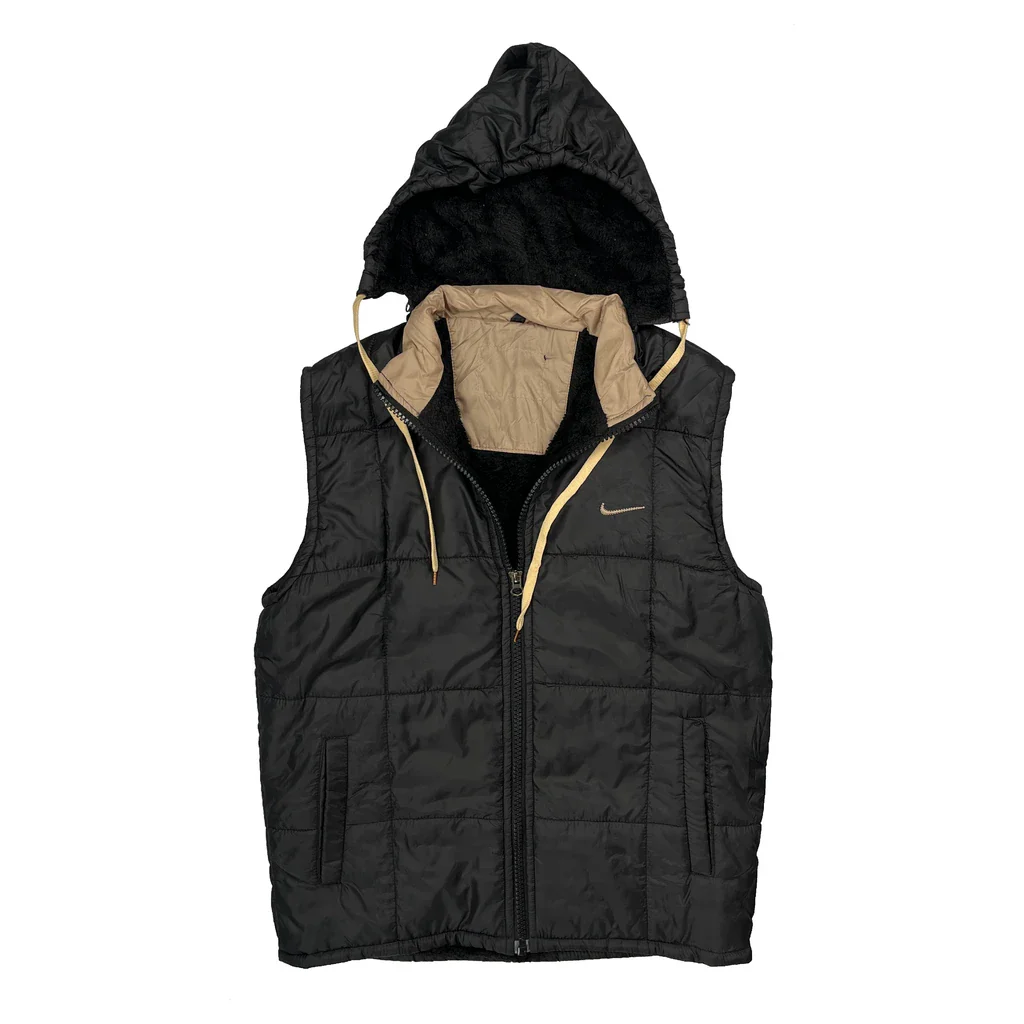 Swoosh Logo Nike Gilet- Large Black Polyester