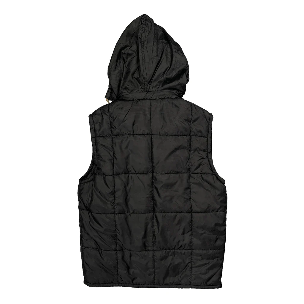 Swoosh Logo Nike Gilet- Large Black Polyester - Image 2