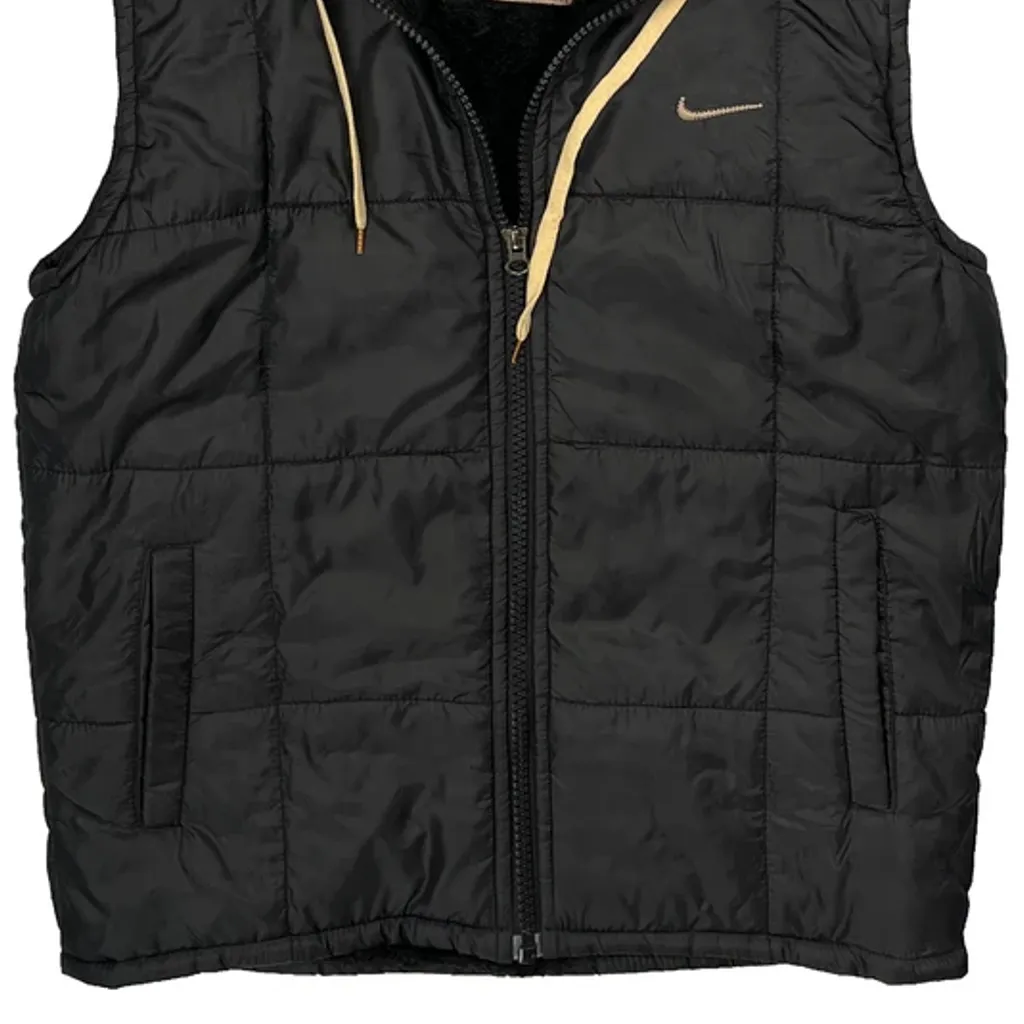 Swoosh Logo Nike Gilet- Large Black Polyester - Image 5