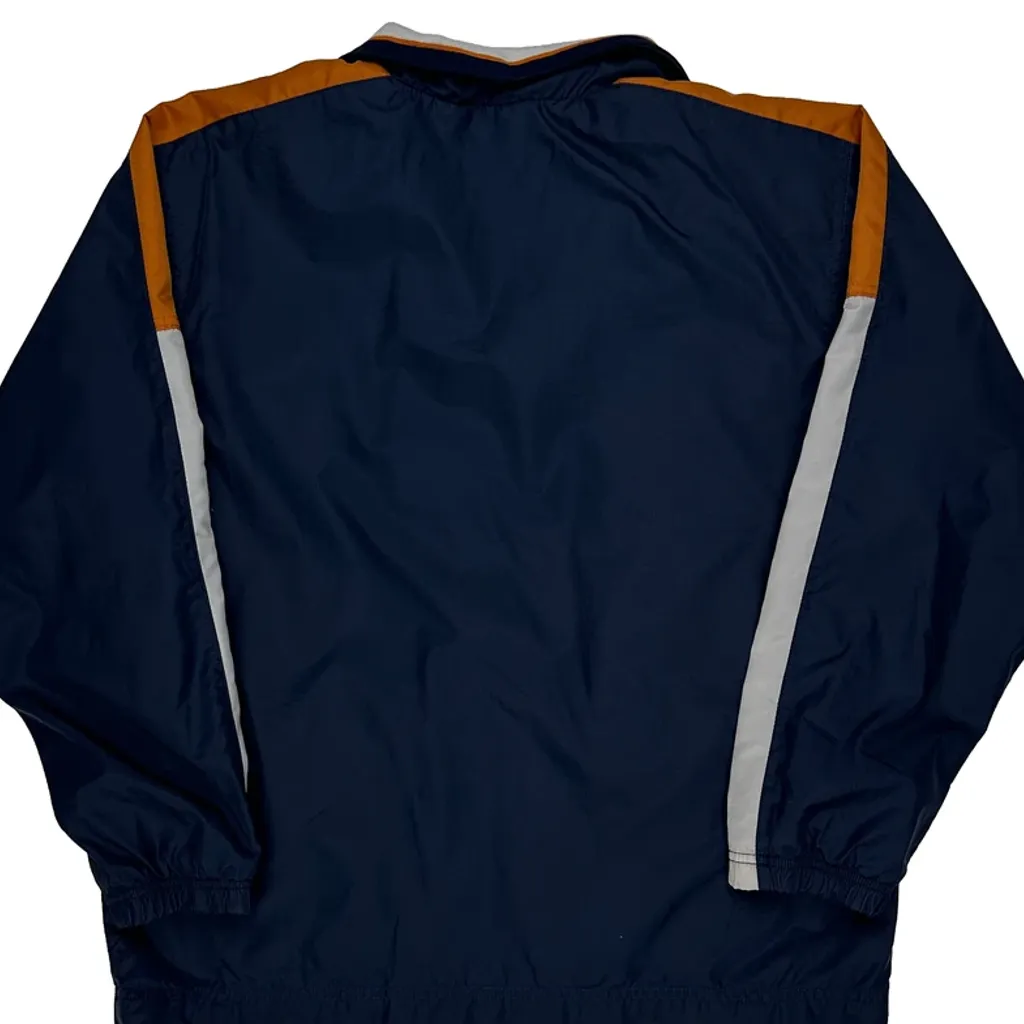 Swoosh Logo Nike Striped Track Jacket - Medium Navy Polyester - Image 7