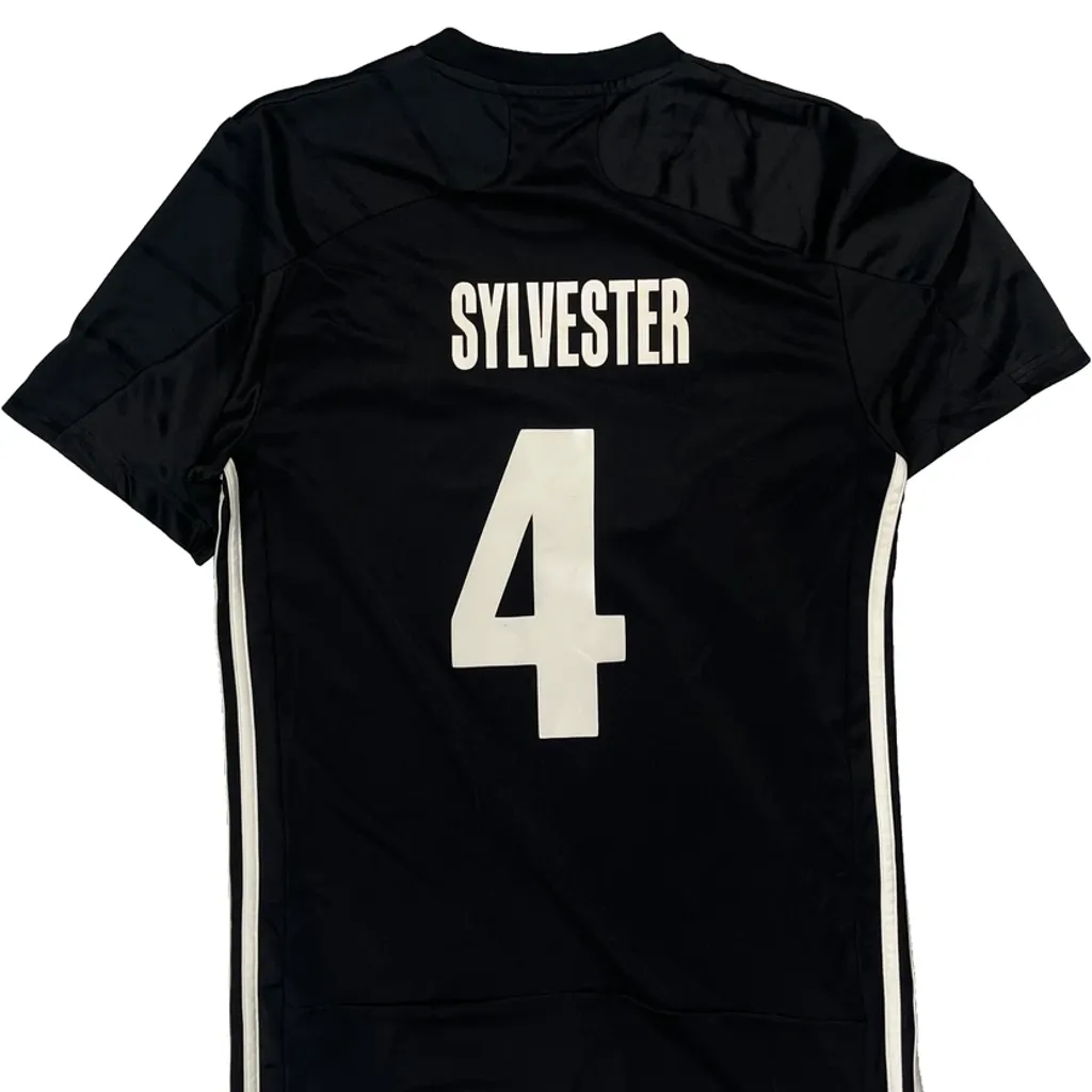 Sylvester Adidas Football Shirt - Small Black Polyester - Image 7