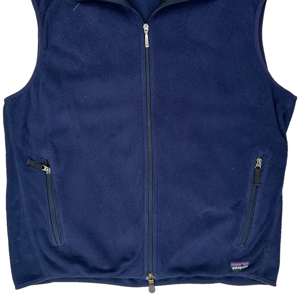 Synchilla Patagonia Fleece Jacket - XL Blue Polyester - Image 4