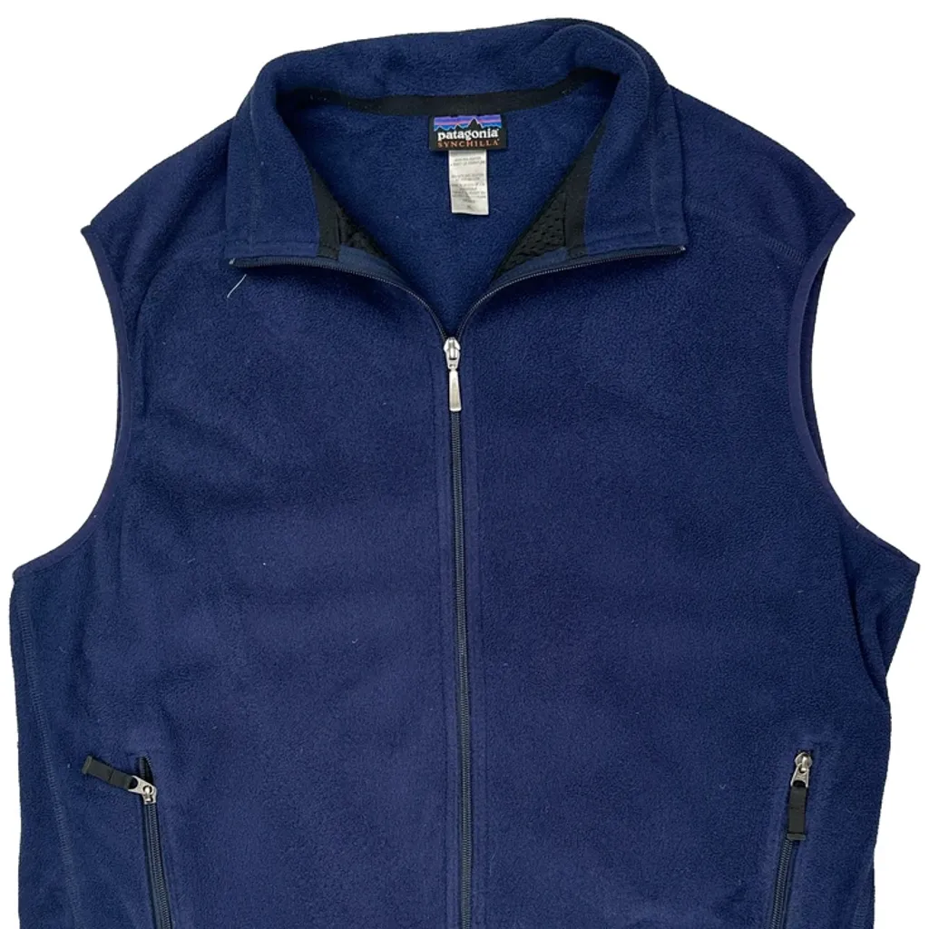 Synchilla Patagonia Fleece Jacket - XL Blue Polyester - Image 5