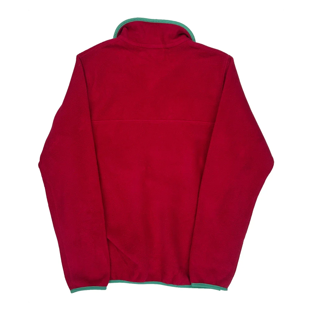 Synchilla Patagonia Snap T Fleece - Medium Red Polyester - Image 2