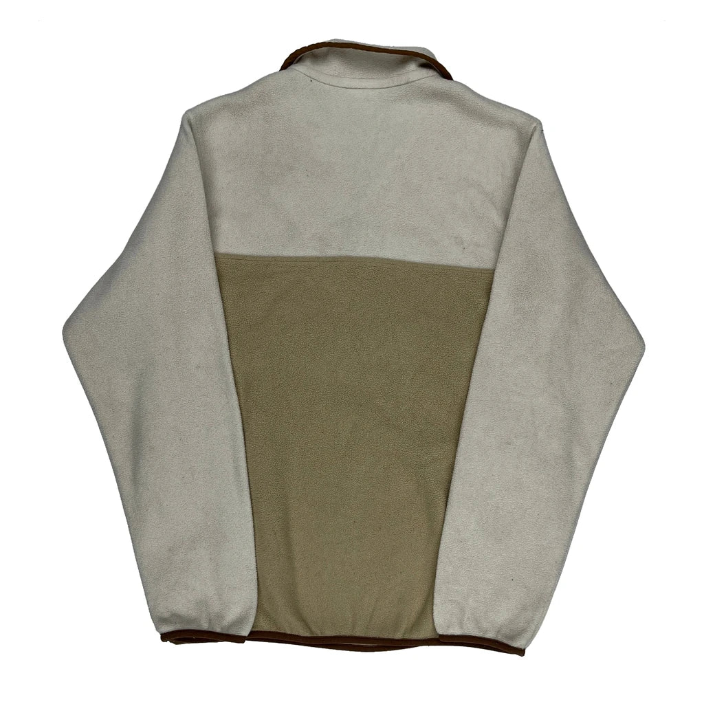 Synchilla Patagonia Colour Block Snap T Fleece - Medium Beige Polyester - Image 2