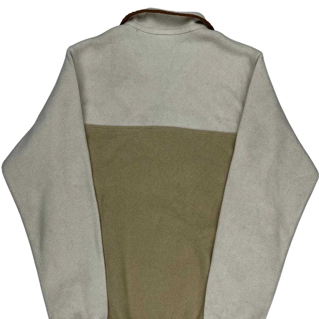 Synchilla Patagonia Colour Block Snap T Fleece - Medium Beige Polyester - Image 6