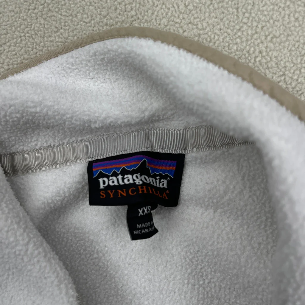 Synchilla Patagonia Snap T Fleece - 2XS Beige Polyester - Image 3