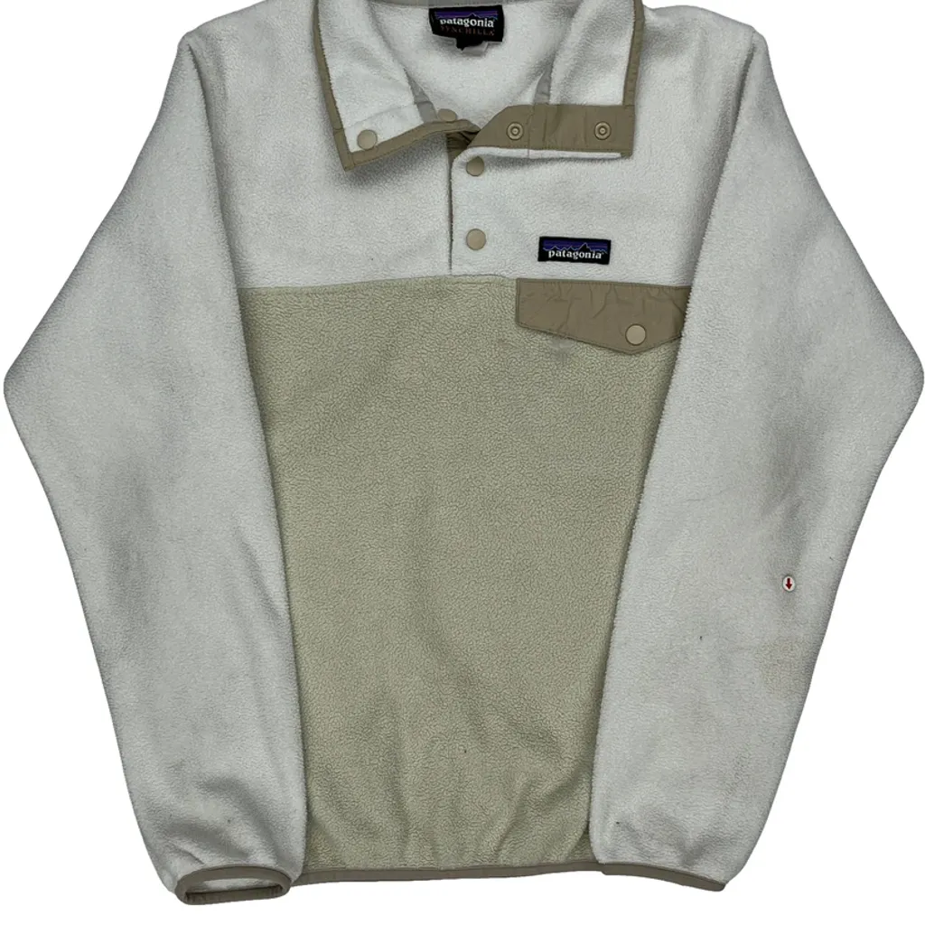 Synchilla Patagonia Snap T Fleece - 2XS Beige Polyester - Image 4