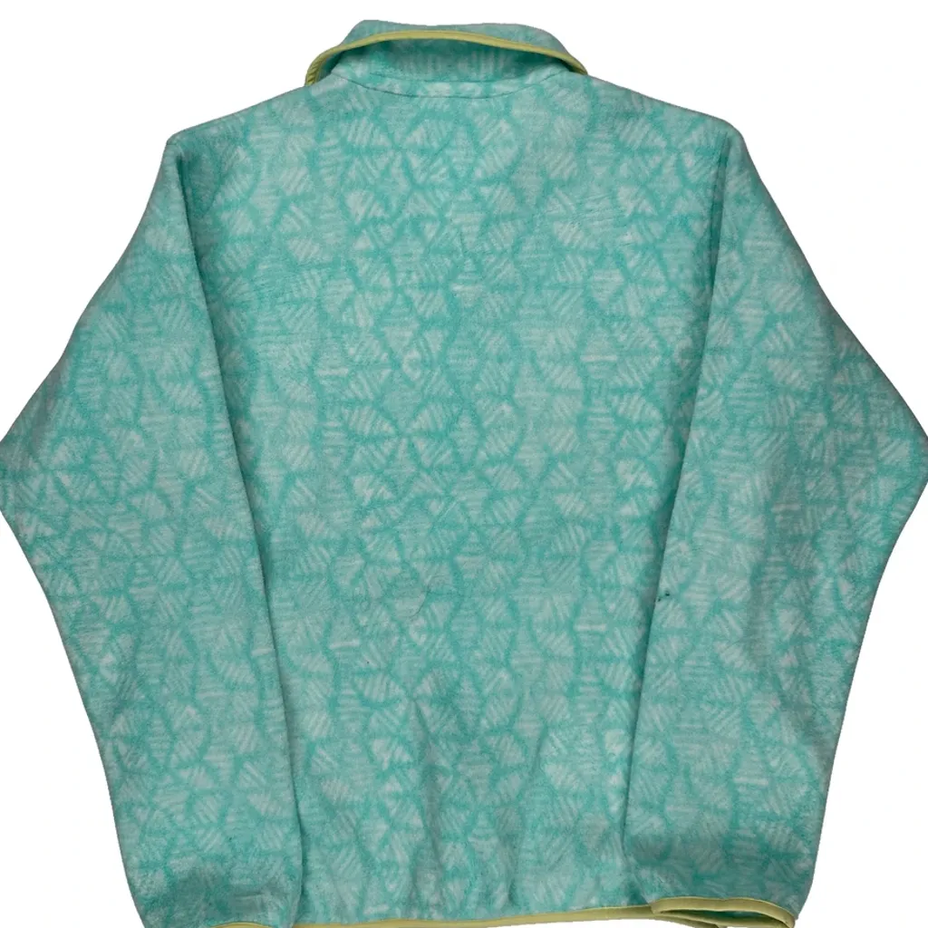 Synchilla Patagonia Batik Hex Snap T Fleece - Small Blue Polyester - Image 6