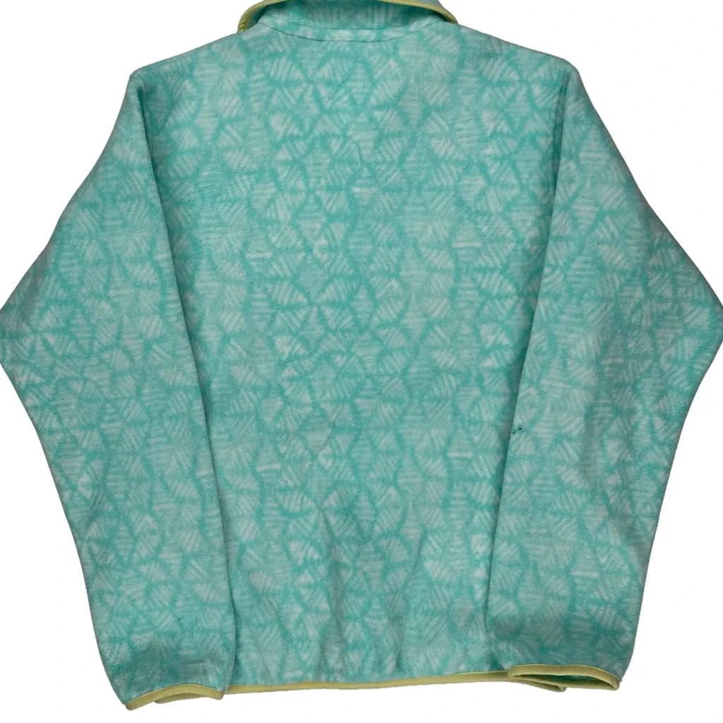 Synchilla Patagonia Batik Hex Snap T Fleece - Small Blue Polyester - Image 7