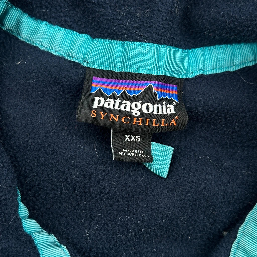 Synchilla Patagonia T Snap Fleece - 2XS Navy Polyester - Image 3