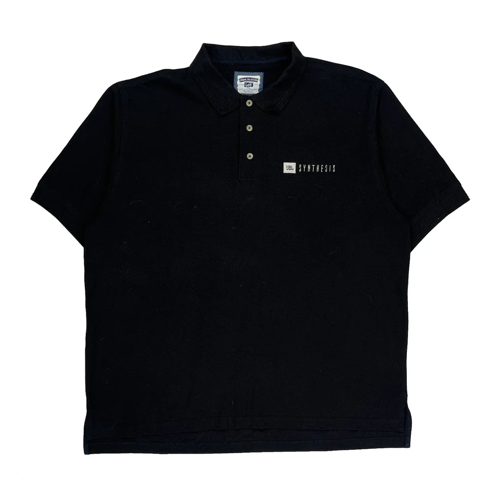 Synthesis Lee Polo Shirt - XL Black Cotton