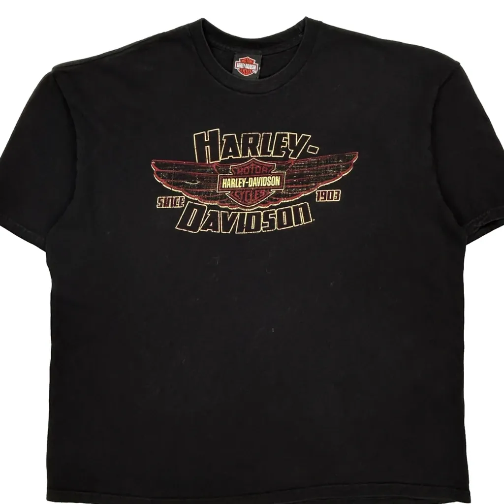 Syracuse, Ny Harley Davidson Graphic T-Shirt - 2XL Black Cotton - Image 4