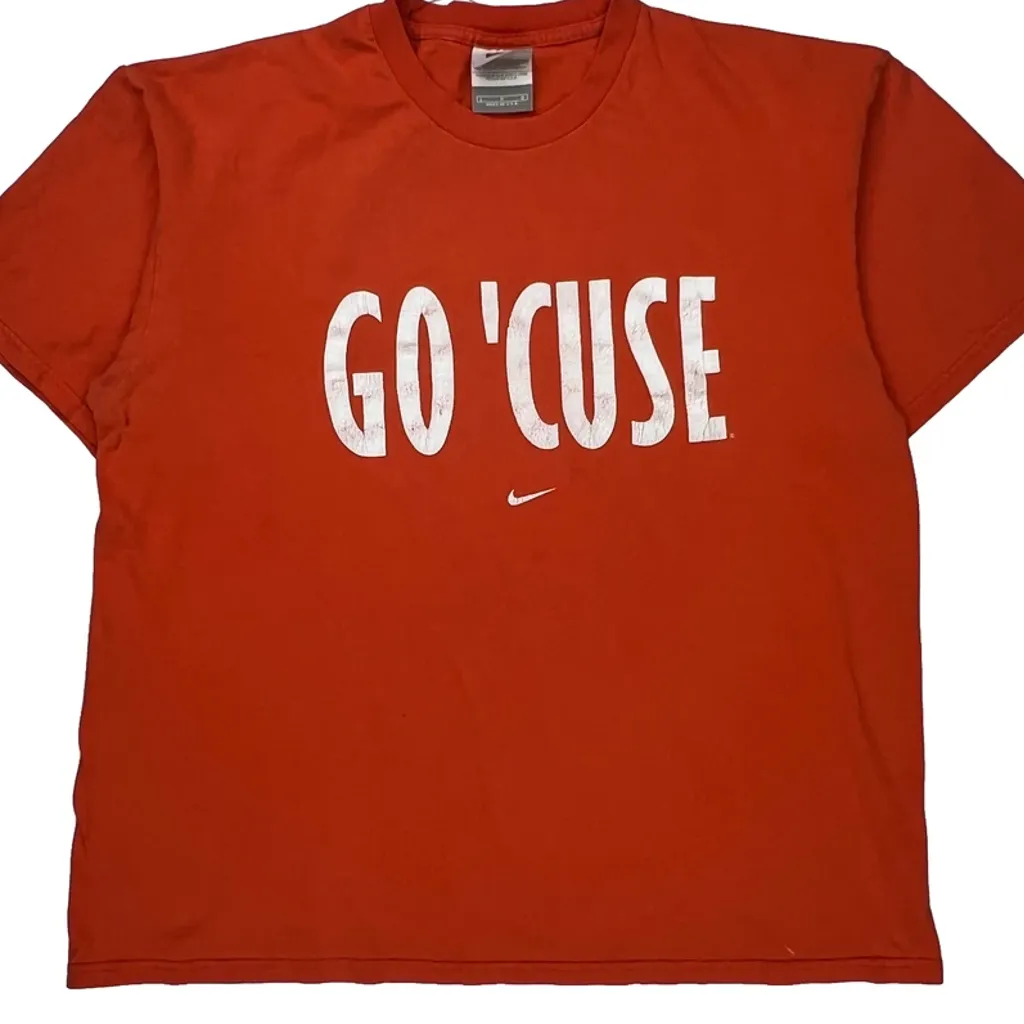 Syracuse University Nike College T-Shirt - Large Red Cotton - Image 4