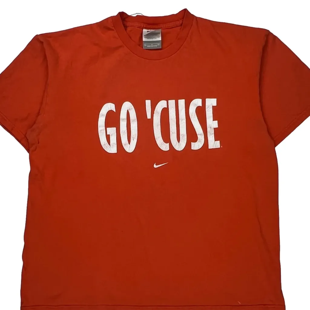 Syracuse University Nike College T-Shirt - Large Red Cotton - Image 5
