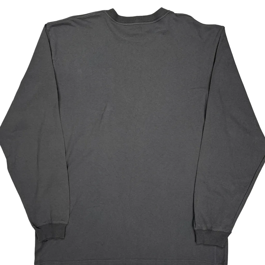 Tall Carhartt Long Sleeve T-Shirt - XL Grey Cotton - Image 7