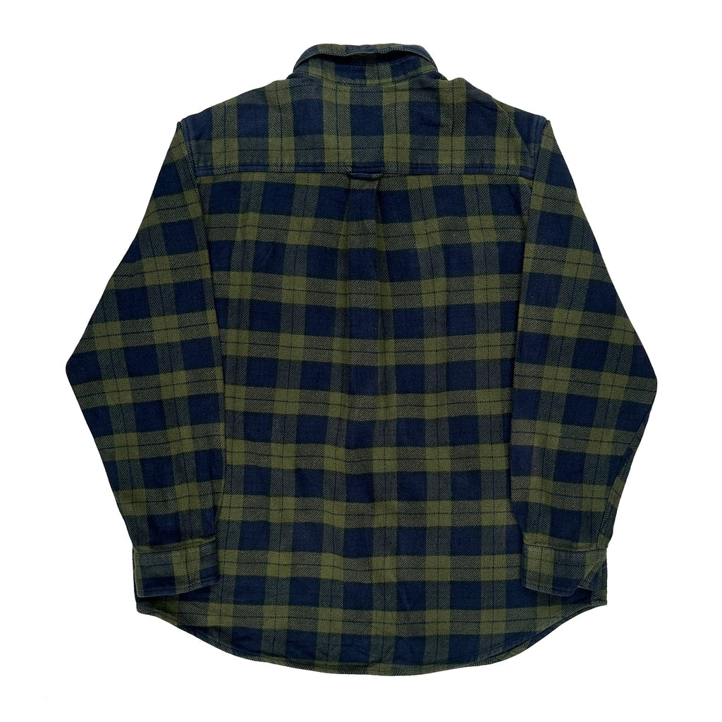 Tall Guide Series Checked Flannel Shirt - XL Green Cotton - Image 2