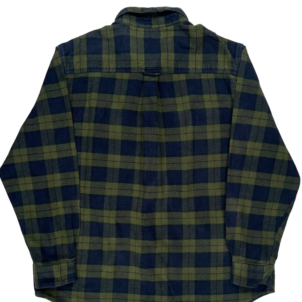Tall Guide Series Checked Flannel Shirt - XL Green Cotton - Image 7