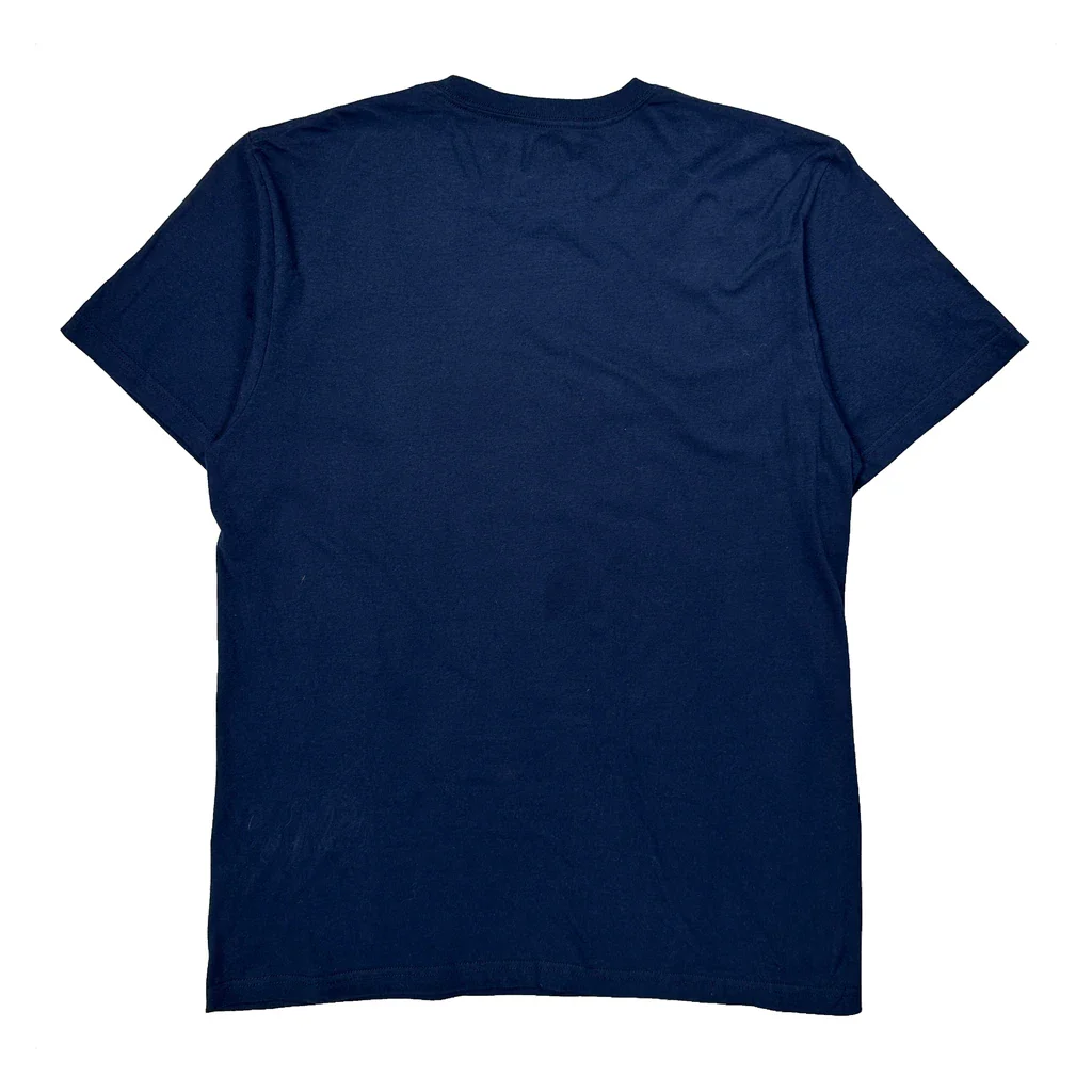 Tampa Bay Rays Majestic Graphic T-Shirt - Large Navy Cotton - Image 2