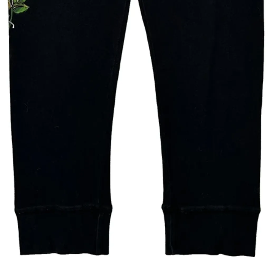 Tattoo Ed Hardy Graphic Leggings - Medium Black Cotton - Image 5