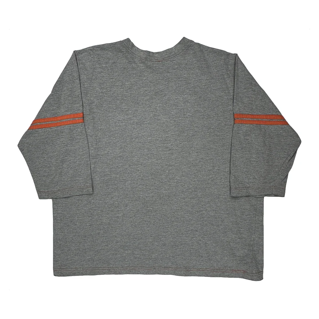 Taz Looney Tunes Cartoon Long Sleeve T-Shirt - 2XL Gray Cotton - Image 2