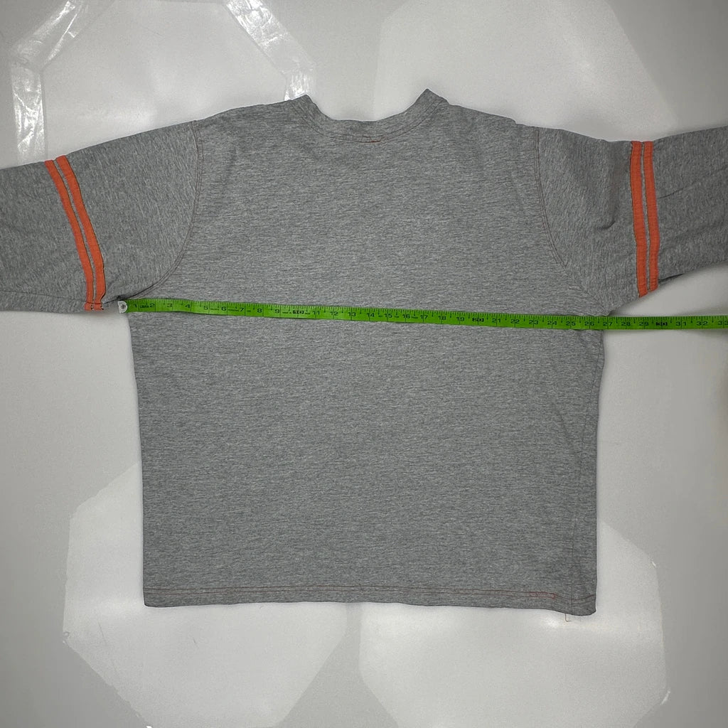 Taz Looney Tunes Cartoon Long Sleeve T-Shirt - 2XL Gray Cotton - Image 3
