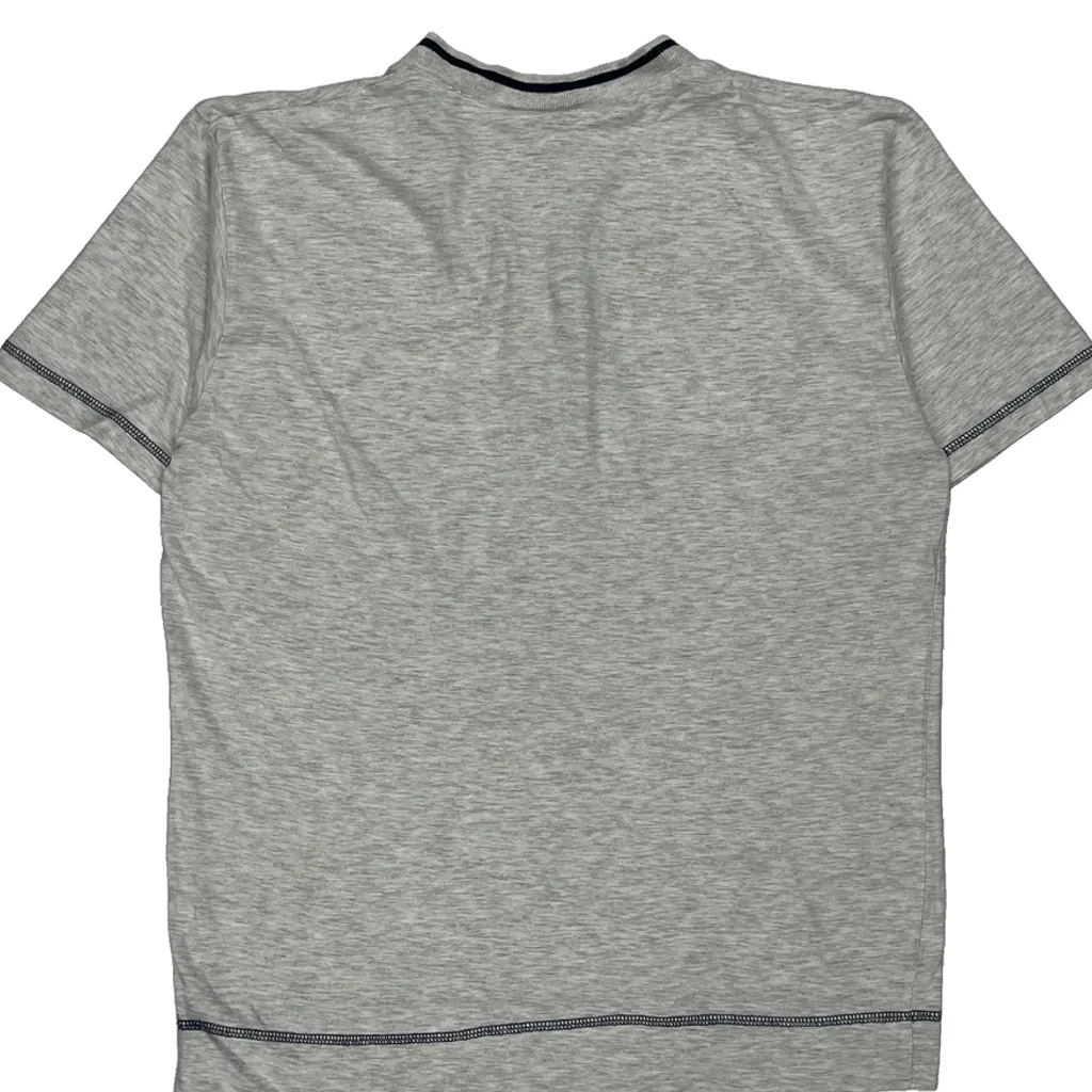 Taz Looney Tunes Cartoon Henley T-Shirt - Medium Grey Cotton - Image 7