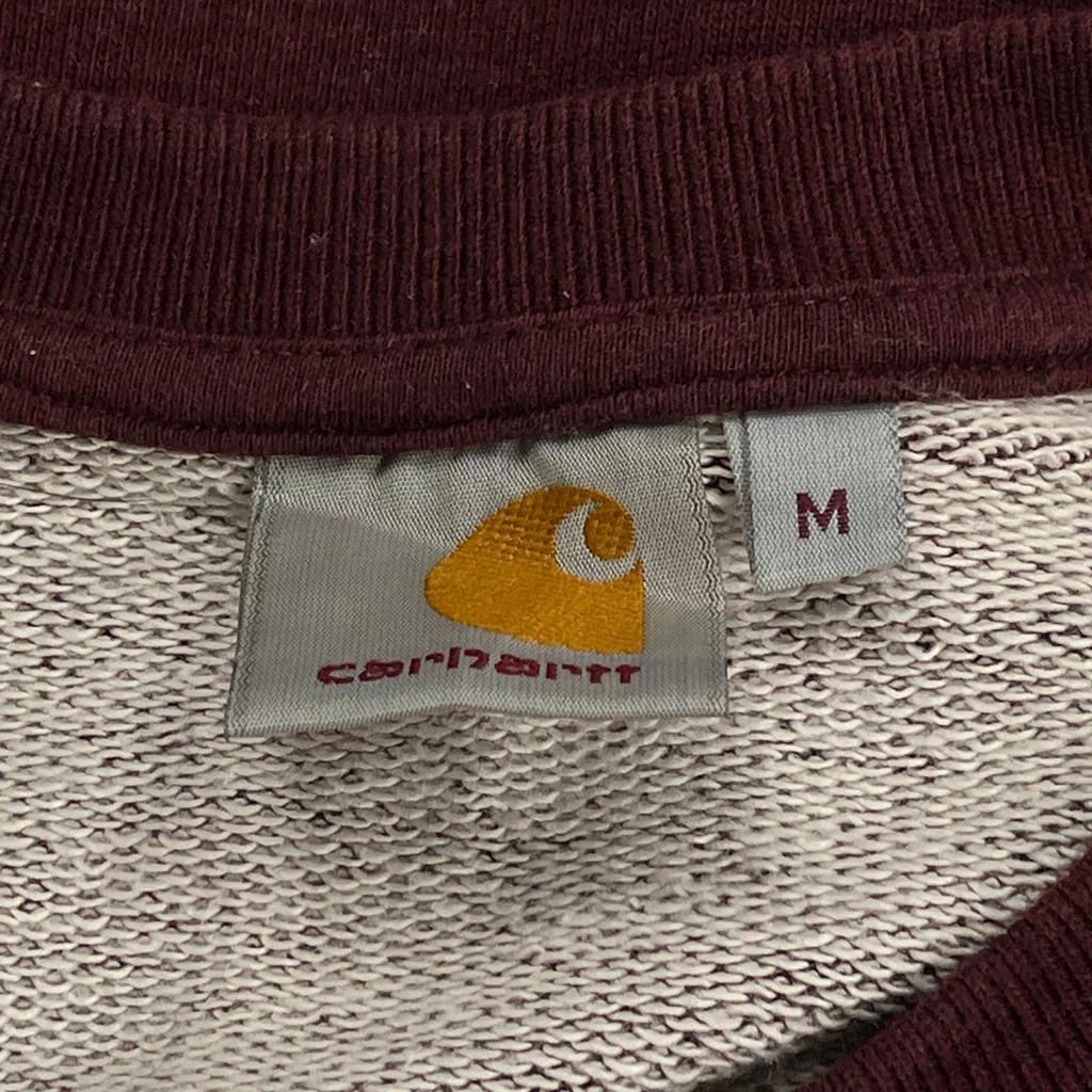 Team Carhartt Wip Carhartt Graphic Sweatshirt - Medium Burgundy Cotton - Image 3