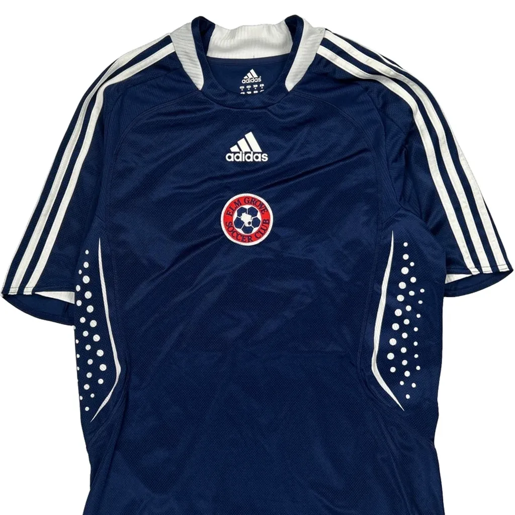 Team Choice Soccer Club Adidas Football Shirt - Medium Blue Polyester - Image 4