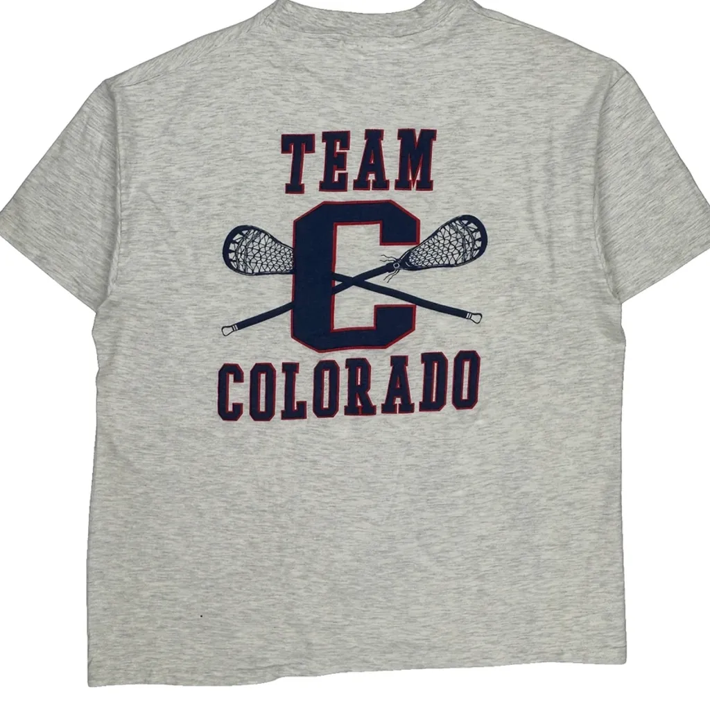Team Colorado Hanes Graphic T-Shirt - XL Gray Cotton - Image 6