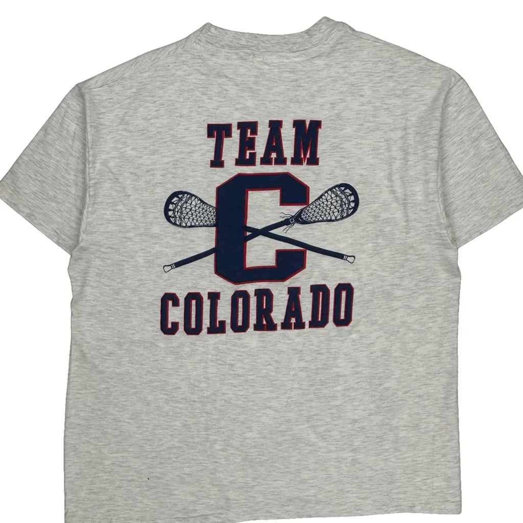 Team Colorado Hanes Graphic T-Shirt - XL Gray Cotton - Image 7