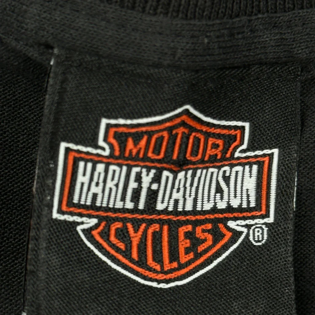 Team Lancaster Harley Davidson Racing Harley Davidson Graphic T-Shirt - Large Black Cotton Blend - Image 4