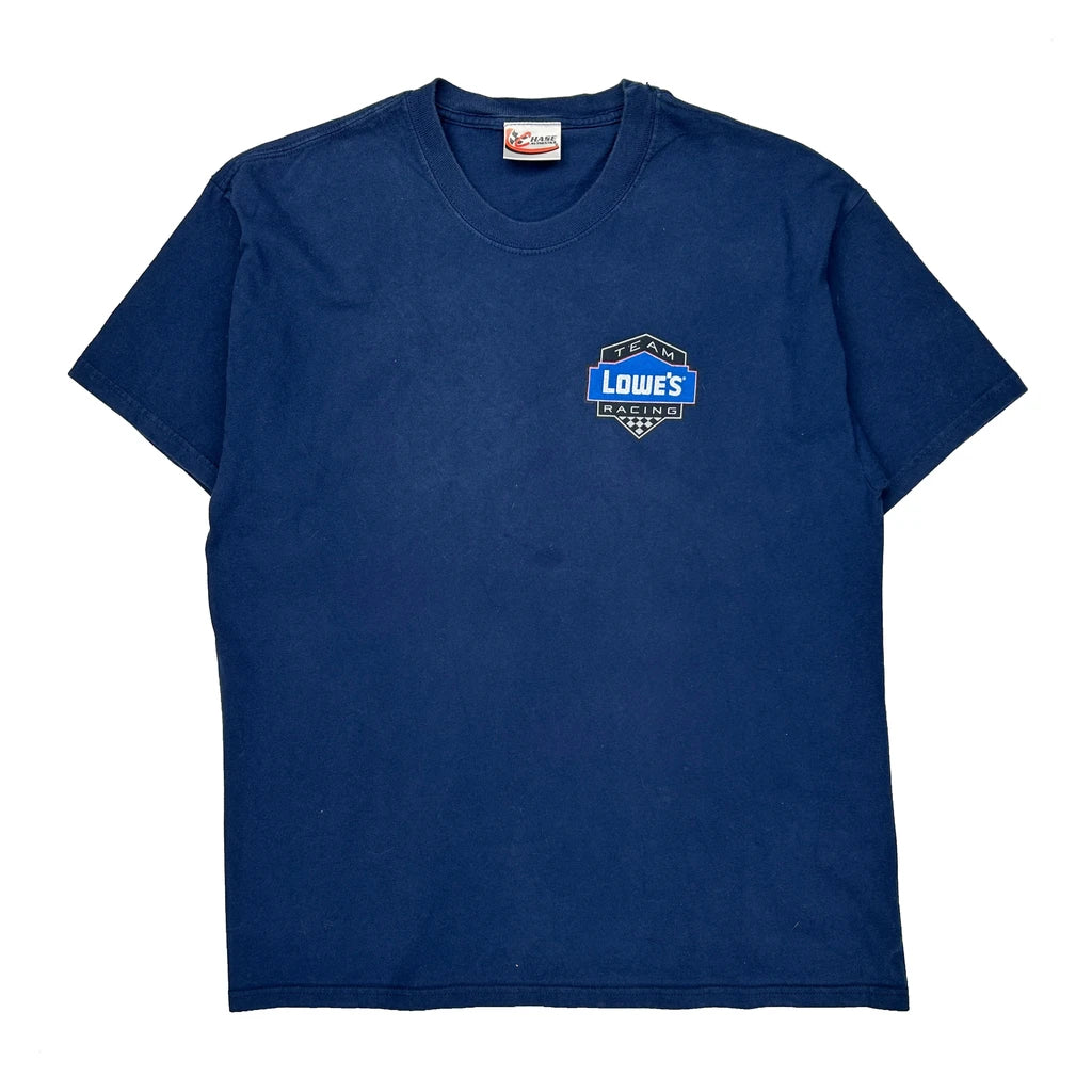 Team Lowe'S Racing Chase Authentics Nascar T-Shirt - Medium Blue Cotton