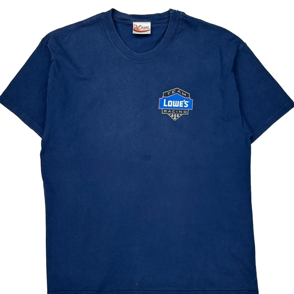 Team Lowe'S Racing Chase Authentics Nascar T-Shirt - Medium Blue Cotton - Image 5