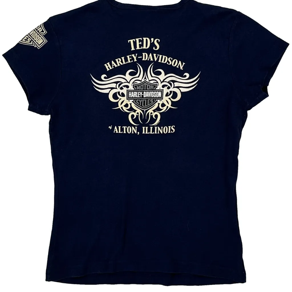 Ted'S Harley-Davidson Harley Davidson Graphic T-Shirt - Small Blue Cotton - Image 6