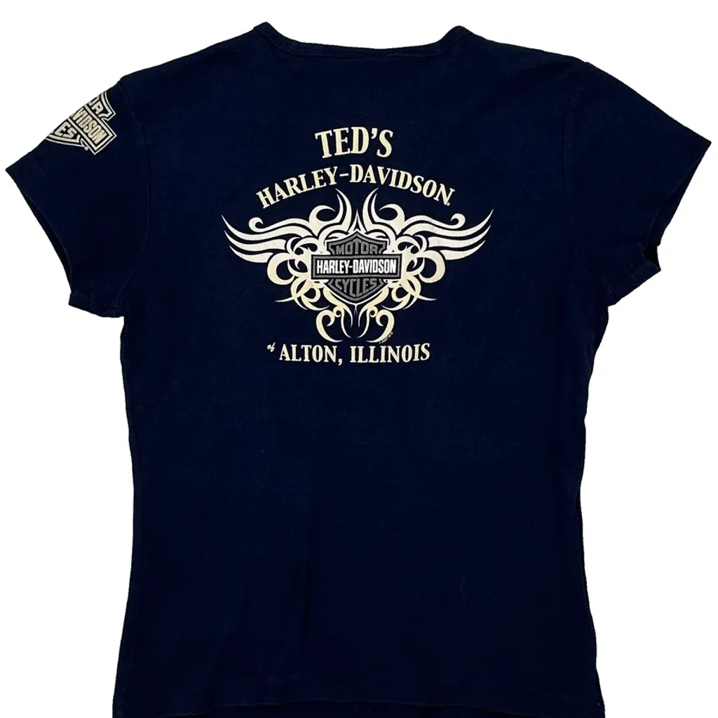 Ted'S Harley-Davidson Harley Davidson Graphic T-Shirt - Small Blue Cotton - Image 7