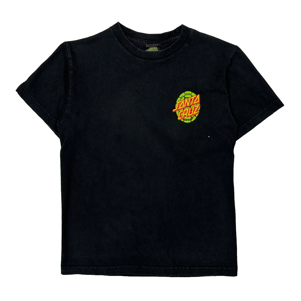 Teenage Mutant Ninja Turtles Santa Cruz Cartoon T-Shirt - Small Black Cotton
