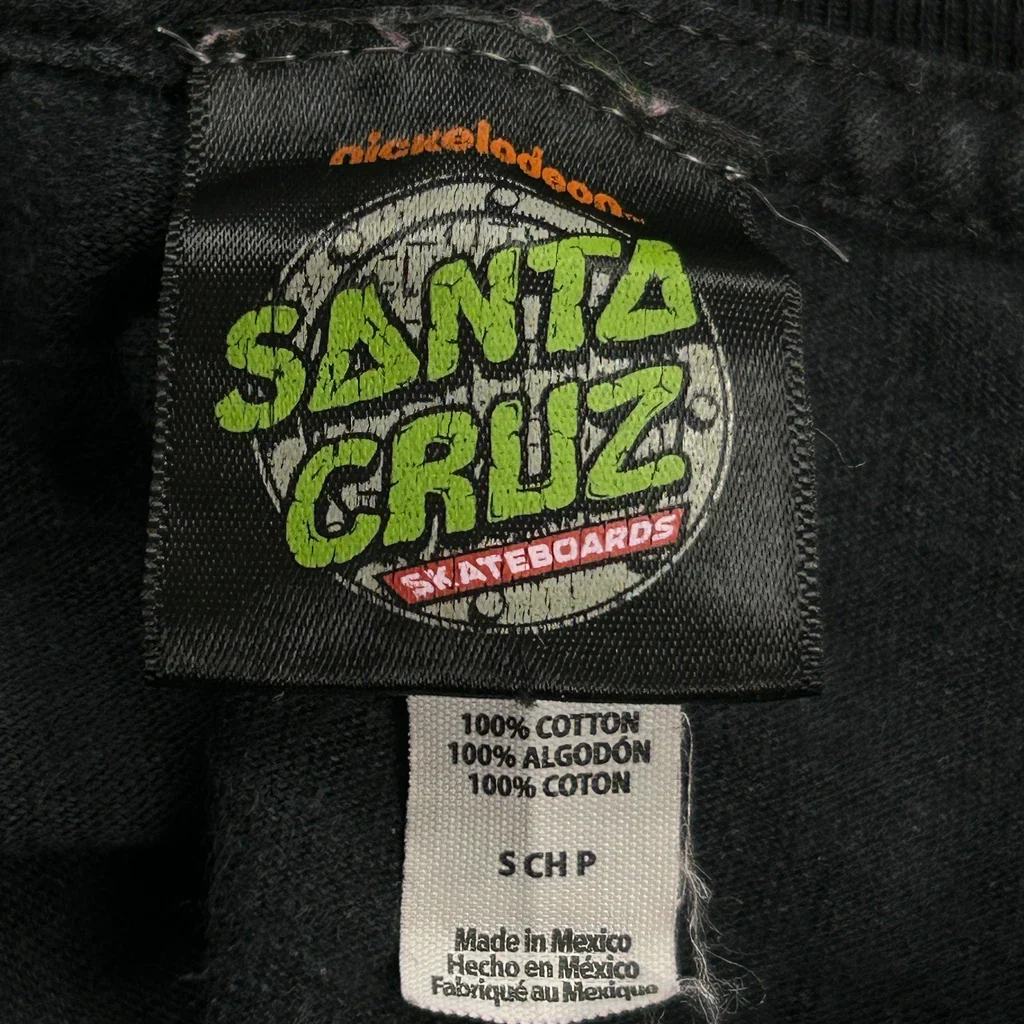 Teenage Mutant Ninja Turtles Santa Cruz Cartoon T-Shirt - Small Black Cotton - Image 3