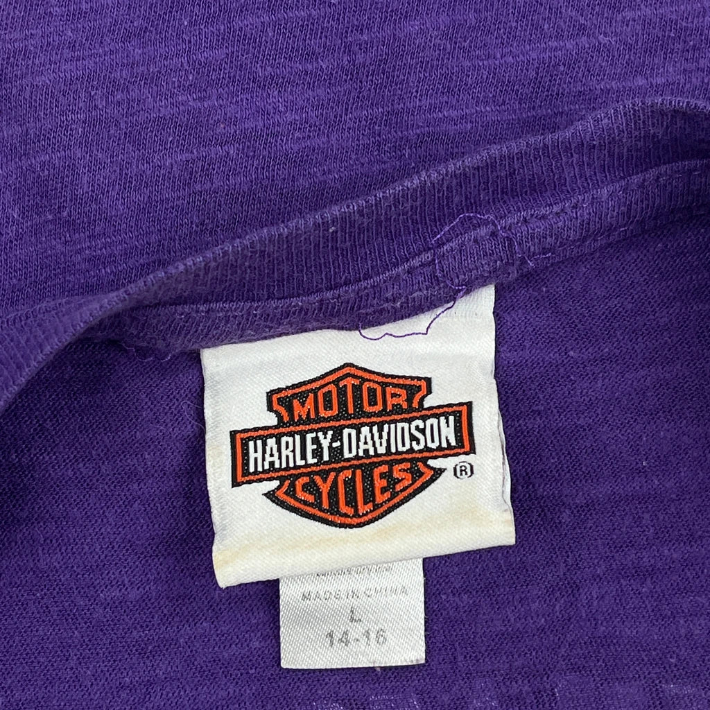 Tennessee Harley Davidson T-Shirt - Large Purple Cotton - Image 3