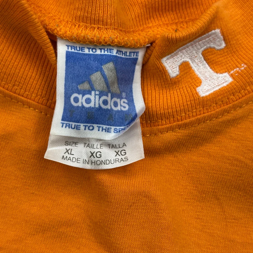 Tennessee Volunteers Adidas College Long Sleeve T-Shirt - XL Orange Cotton - Image 3