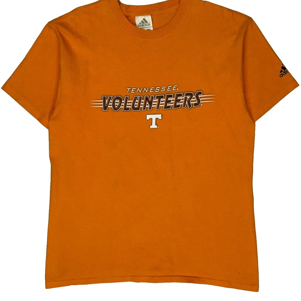 Tennessee Volunteers Adidas College T-Shirt - Medium Orange Cotton - Image 4