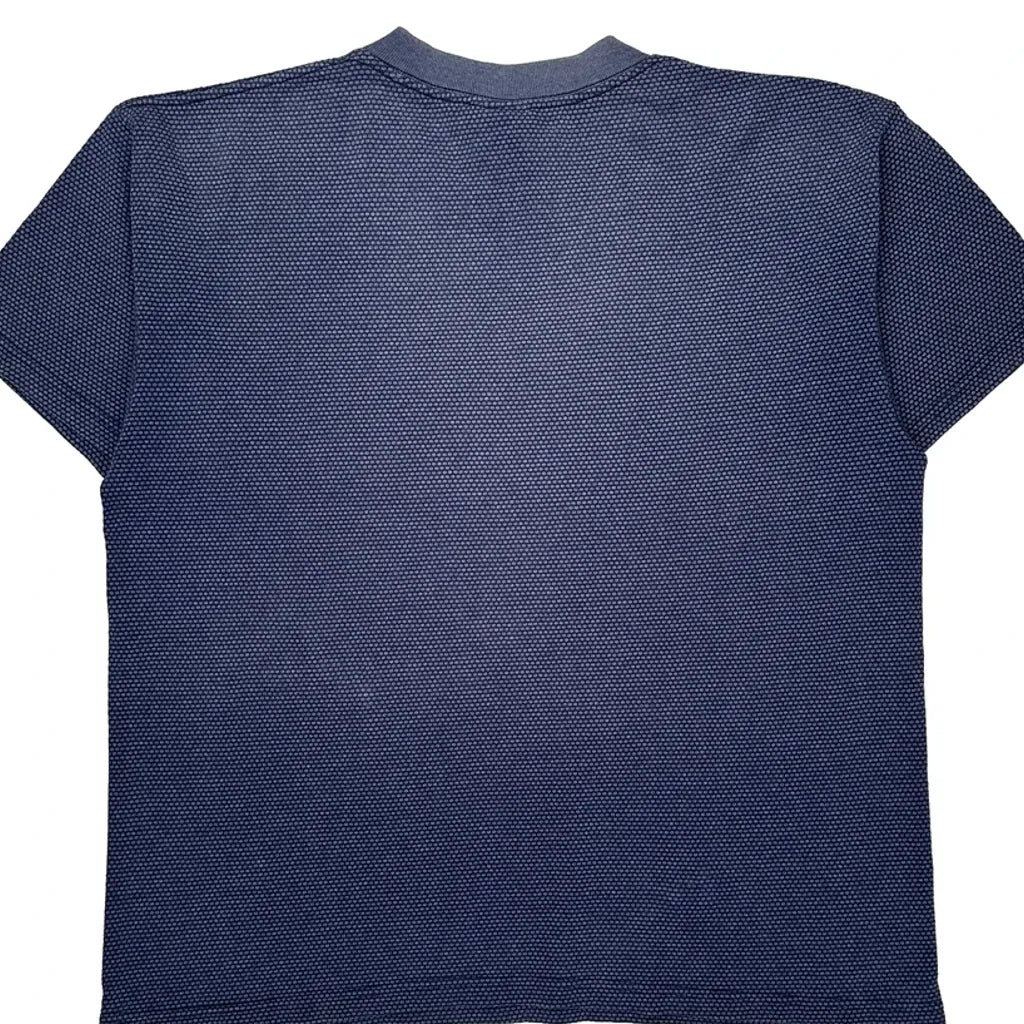 Textured Camel T-Shirt - Large Blue Cotton - Image 6