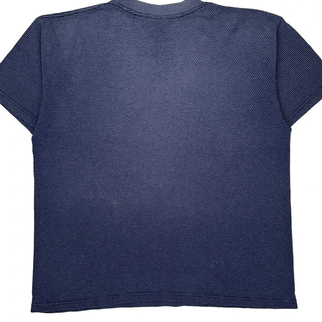 Textured Camel T-Shirt - Large Blue Cotton - Image 7