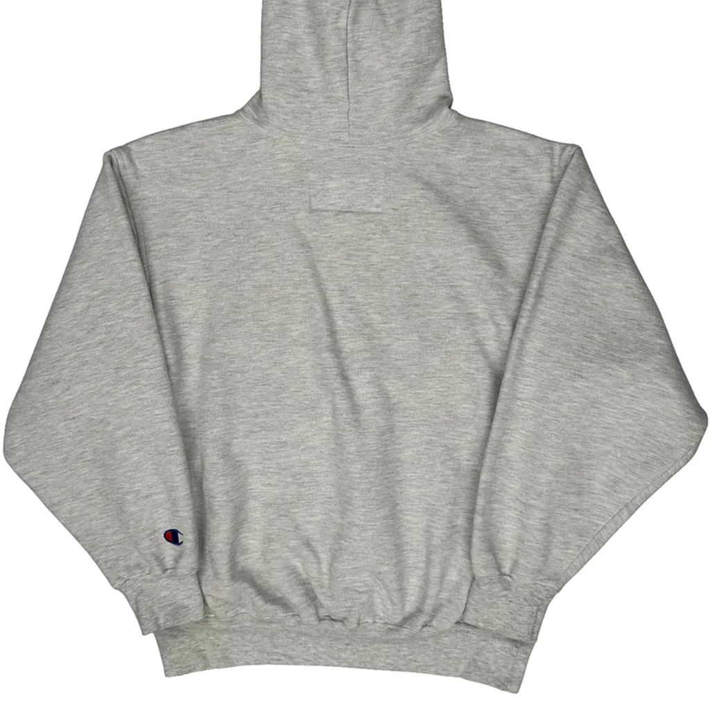 The Big Heavy Champion Made In USA Hoodie - Medium Grey Cotton - Image 6